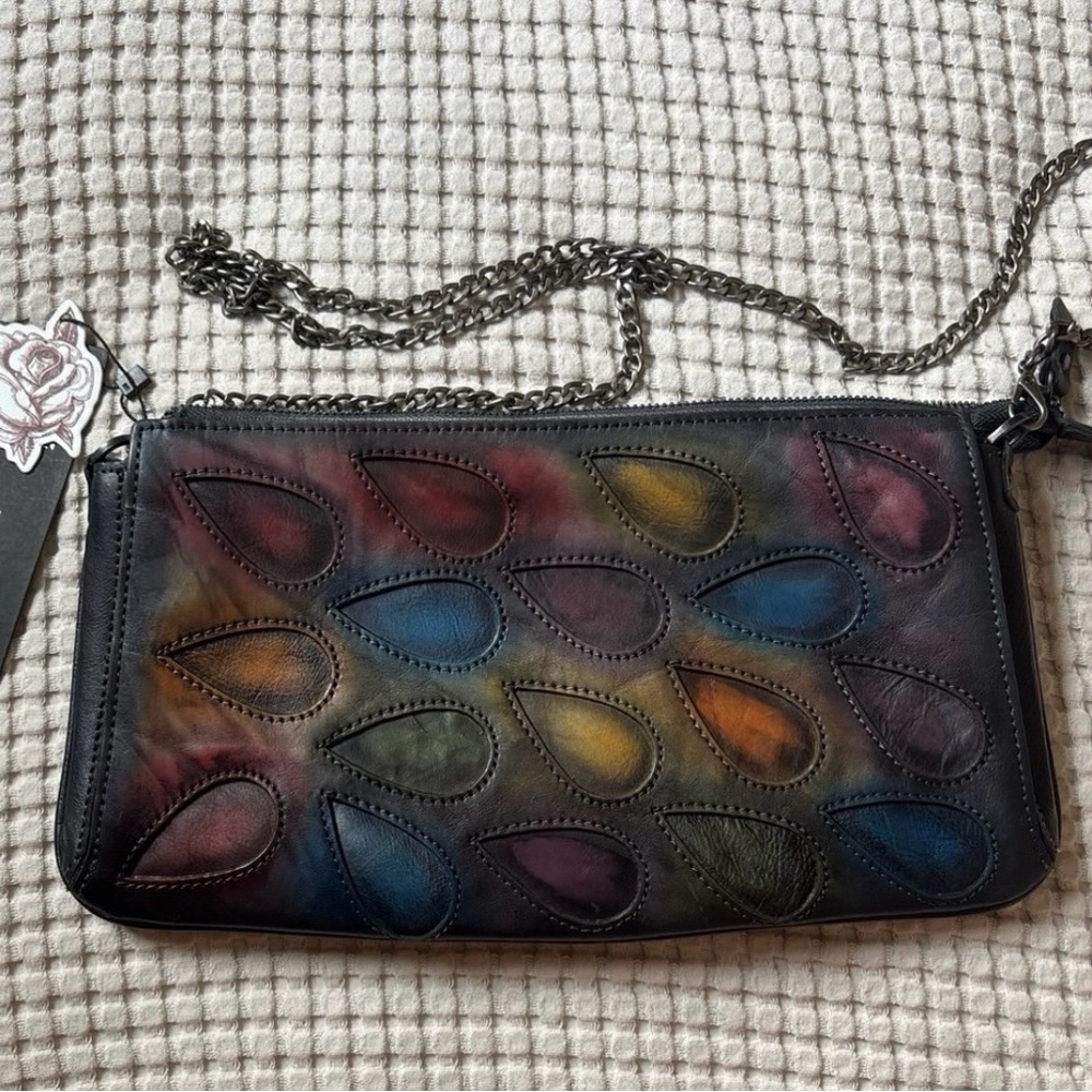 Multicolor Teardrop Crossbody Bag